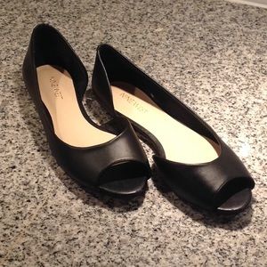Nine West Peep Toe Flats